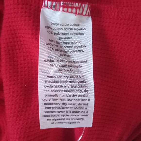 TOMMY HILFIGER women's long sleeve thermal top with lace up front size small - Picture 7 of 7